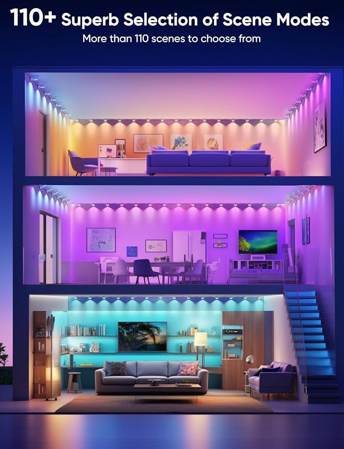 Smart RGB String Downlights, 30ft - Image 3