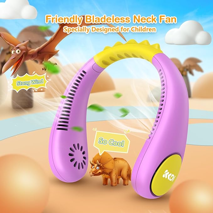 Kids Neck Fan, Portable Bladeless Fans - Image 2
