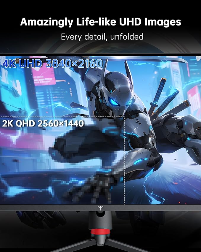 KTC 32 Inch 4K Gaming Monitor, 165Hz UHD Fast IPS Screen, Adaptive Sync - Image 3