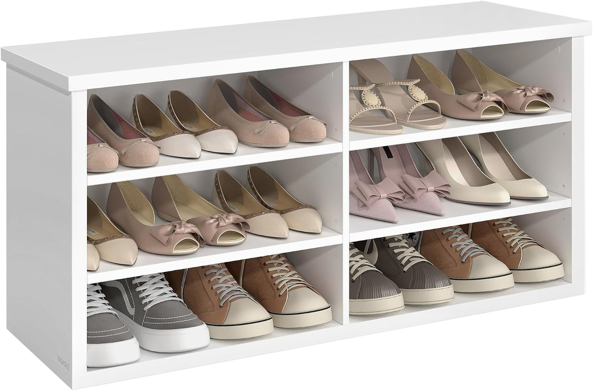 vasagle shoe bench, storage bench, 11.6 x 39.4, main product view
