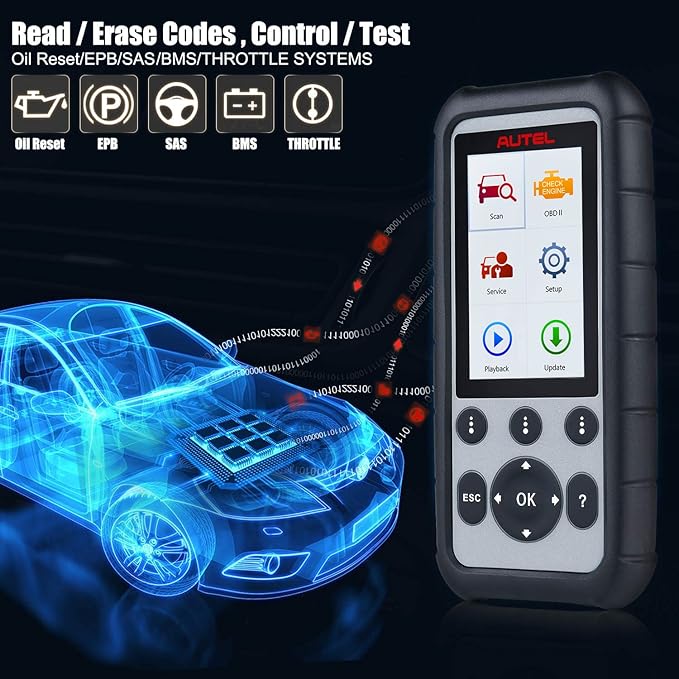 Autel MaxiDiag MD806 OBD2 Scanner, ABS SRS Engine Transmission 4 Systems - Image 6