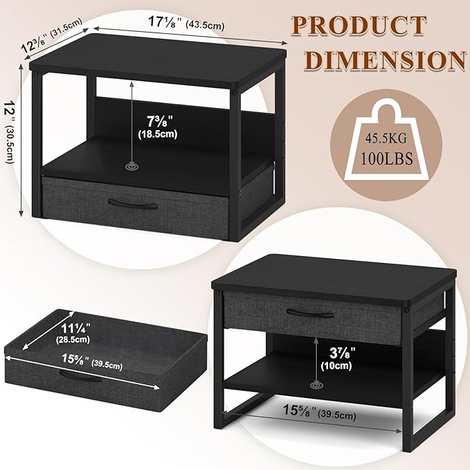 MARTY Printer Stand with Storage Drawer - Image 4