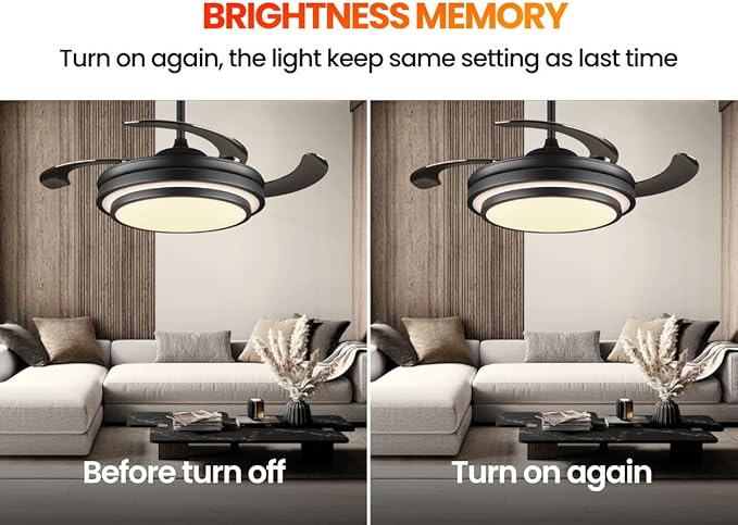 48 Inch Retractable Ceiling Fan - Image 6