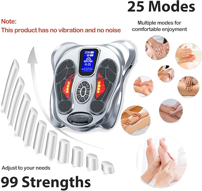 Creliver EMS Foot Massager for Neuropathy & Pain Relief, Electric Foot - Image 5