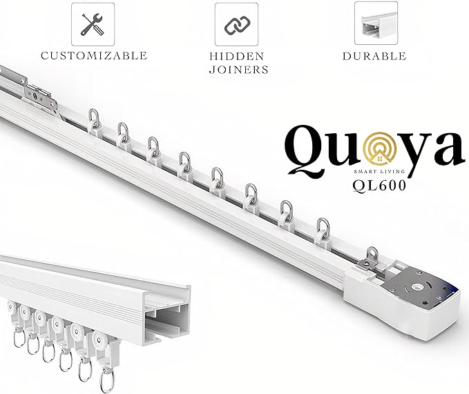 Quoya QL600 Smart Electric Curtain Track, Motorized Motor, Adjustable Track - Image 4