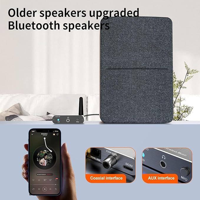 Bluetooth Receiver for Home Stereo, DAC Bluetooth 5.3 Adapter - Image 7