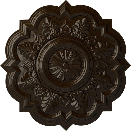 Ekena Millwork CM20DRBZS Deria Ceiling Medallion, 20 1/4 OD x 1 1/2 P, Bronze