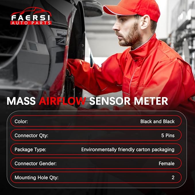 FAERSI Mass Air Flow Sensor Meter MAF 22680-7S000 AF10141 - Image 7