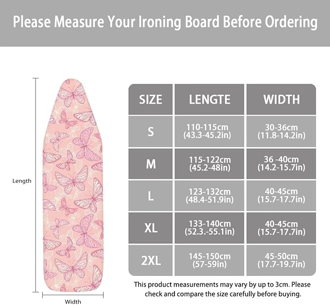 ZCFYGDX Breathable Ironing Board Cover Decor, Resist Scorching & Staining - Image 5