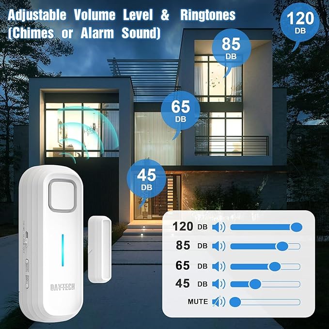 DAYTECH Fridge Door Alarm with Delay 1/2/3/4 mins Adjustable Close Windows - Image 5