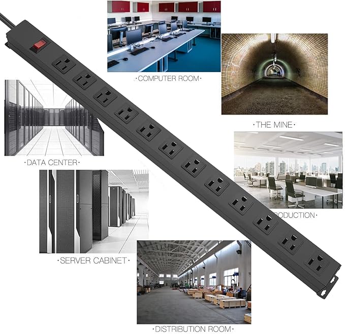 HHSOET Aluminum Wall Mount Power Strip - Image 6