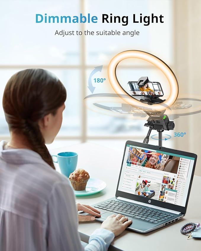 UBeesize 12'' RGB Selfie Ring Light - Image 5