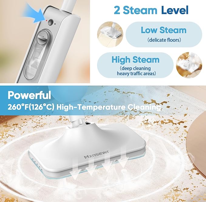 Mxnsewr Steam Mop All-in-one Multi-Functional Powerful Steam Cleaner, Handheld - Image 6