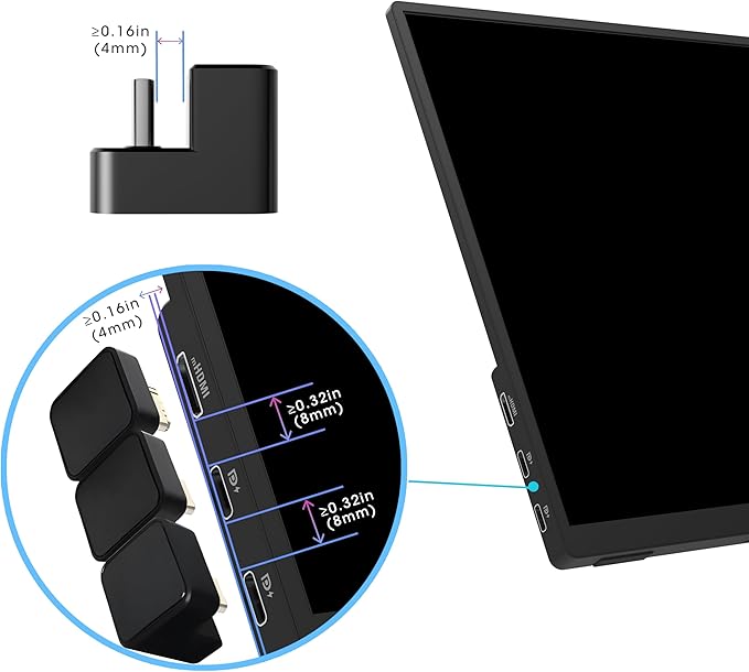 Kado 180 Degree Mini HDMI to HDMI 4K 60Hz Adapter U Shaped Mini HDMI Male to - Image 5