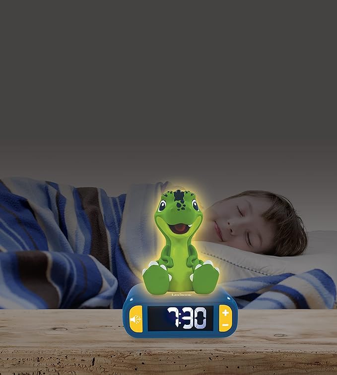LEXiBOOK - Dinosaur Nightlight Alarm Clock, Alarm Clock - Image 5