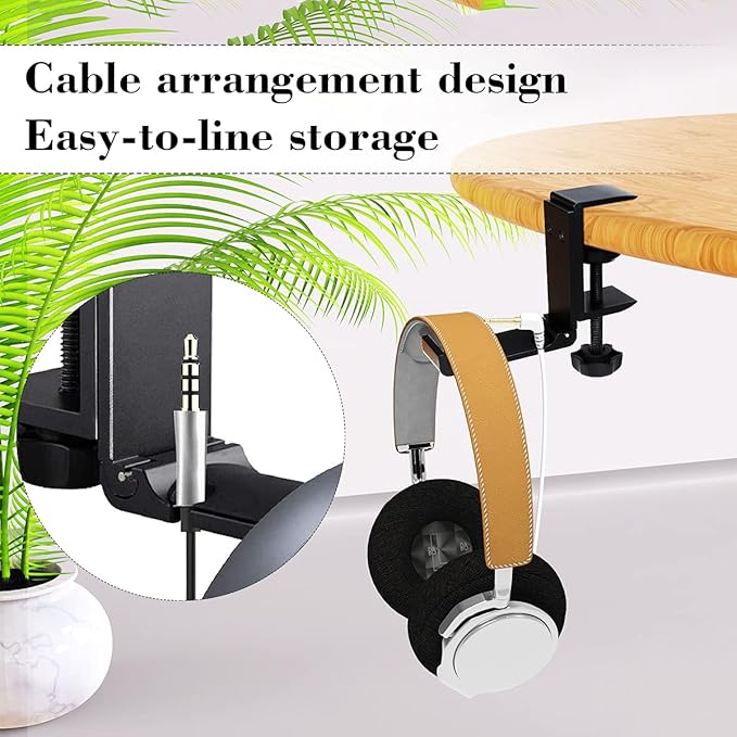 NCHONHONG Headphone Holder Under Desk Hook - Image 4