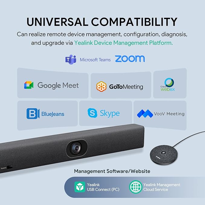 Yealink UVC40 E2 and Expansion Mic HD Video and Audio Conferencing System Bundle - Image 4