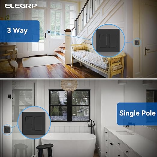ELEGRP Dimmer Light Switch for 300W Dimmable LED/CFL Lights and 600W INC/HAL - Image 7