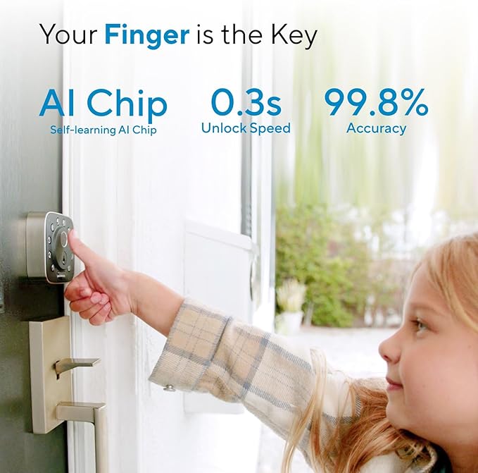 ULTRALOQ Bolt Fingerprint WiFi Smart Lock, Works - Image 3