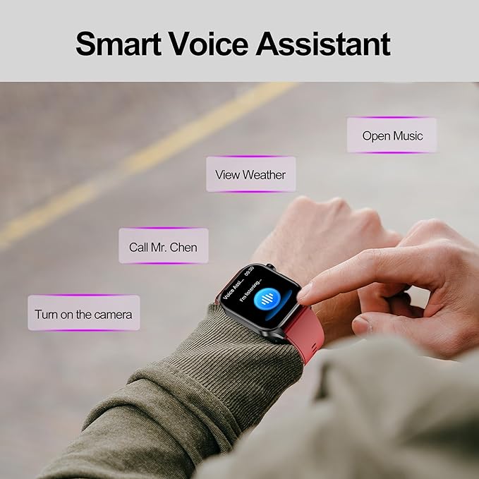 Smart Watch for Men Women, 2.04" AMOLED Color Screen, 24/7 Heart Rate, Blood - Image 7