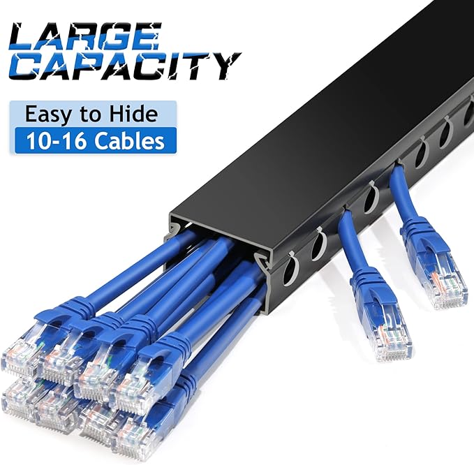 ZhiYo Cable Raceway 156in, Server Rack Cable Management Under Desk Cord - Image 3