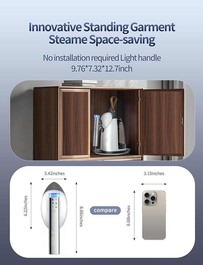 Sundu 1500W Professional Garment Steamer, 2-in-1 Vertical & Handheld - Image 5