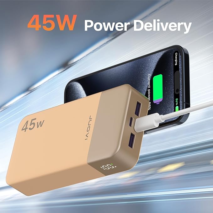 JUOVI J2621 Power Bank Portable Charger, 20000mAh 45W PD3.0 QC 4.0 Fast - Image 2