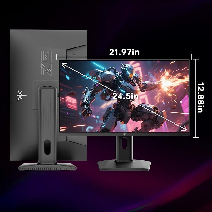 KTC 24.5 Inch 300Hz Gaming Monitor, FHD 1080P 240Hz Fast IPS Monitor, - Image 9