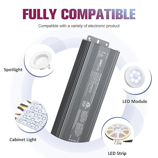 EMITEVER 80W Triac Dimmable LED Driver, Power Supply, AC 120V to DC 24V - Image 8