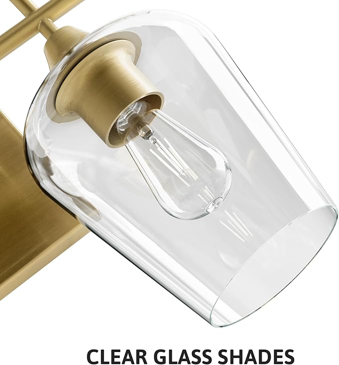 VONLUCE Bathroom Vanity Light, 4 Light Bathroom Light Fixture Over Mirror - Image 6