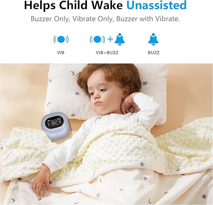 Vibrating Alarm Clock for Heavy Sleepers, Battery Operated Rechargeable Bed - Image 2