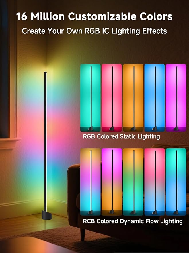 GIPOYENT Standing Floor Lamp, RGB LED Lamp - Image 3