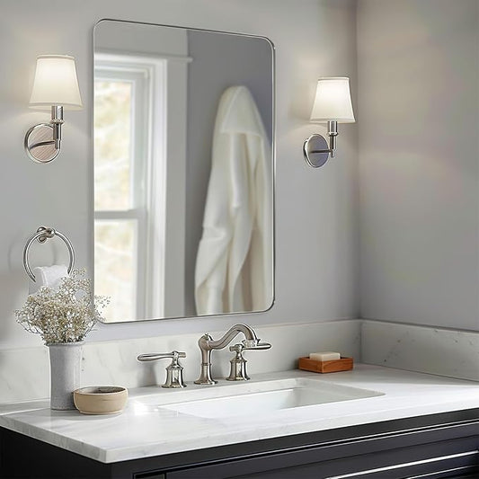 ANDY STAR Wall Mirror Brushed Nickel by ANDYSTAR