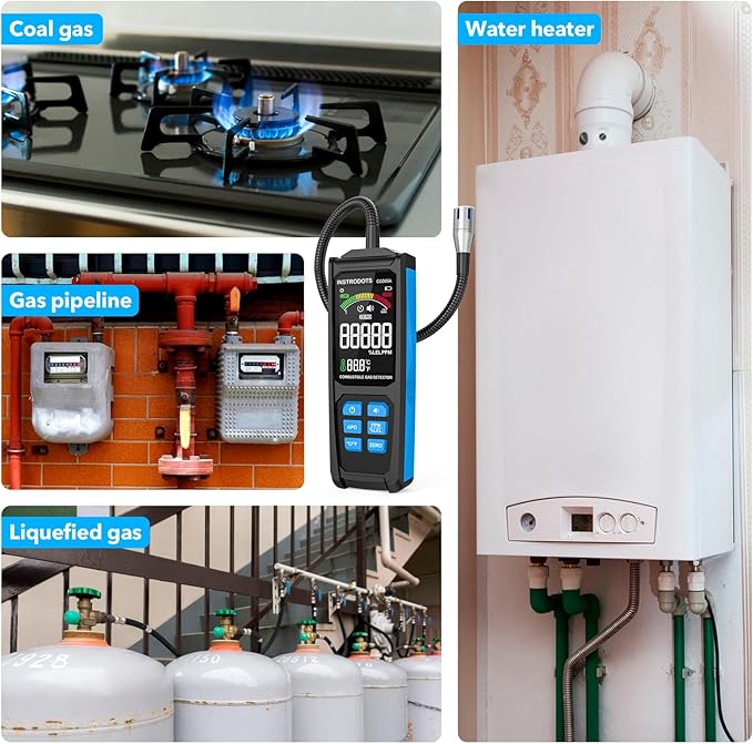 INSTRODOTS Natural Gas Detector, Gas Leak Detector - Image 9
