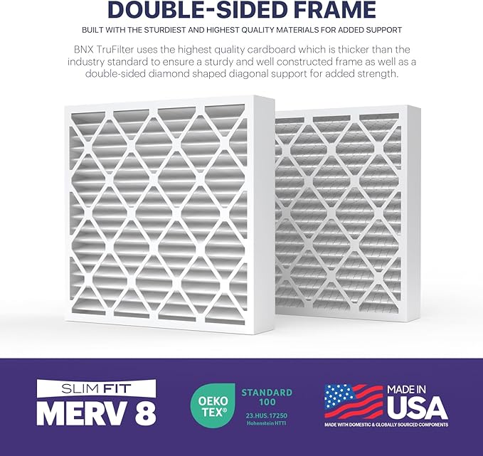 BNX TruFilter 20x20x4 MERV 8 Air Filter 2-Pack - Image 5