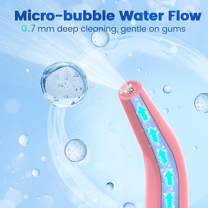 WellLeo Water Flosser for Teeth, Portable Oral Irrigator Rechargeable Water - Image 4