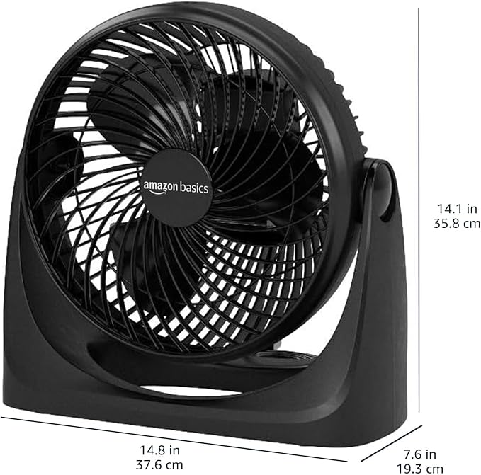 Amazon Basics Air Circulator Fan, Desk Fan - Image 3