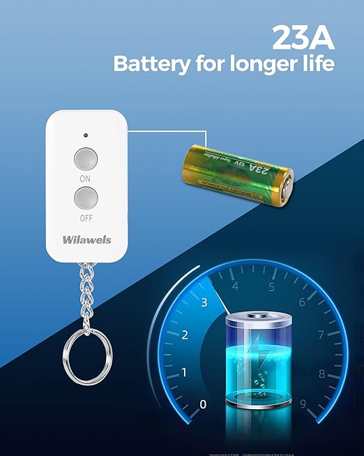 Remote Control Outlet Plug Wireless On Off Power Switch, WILAWELS Wireless - Image 4