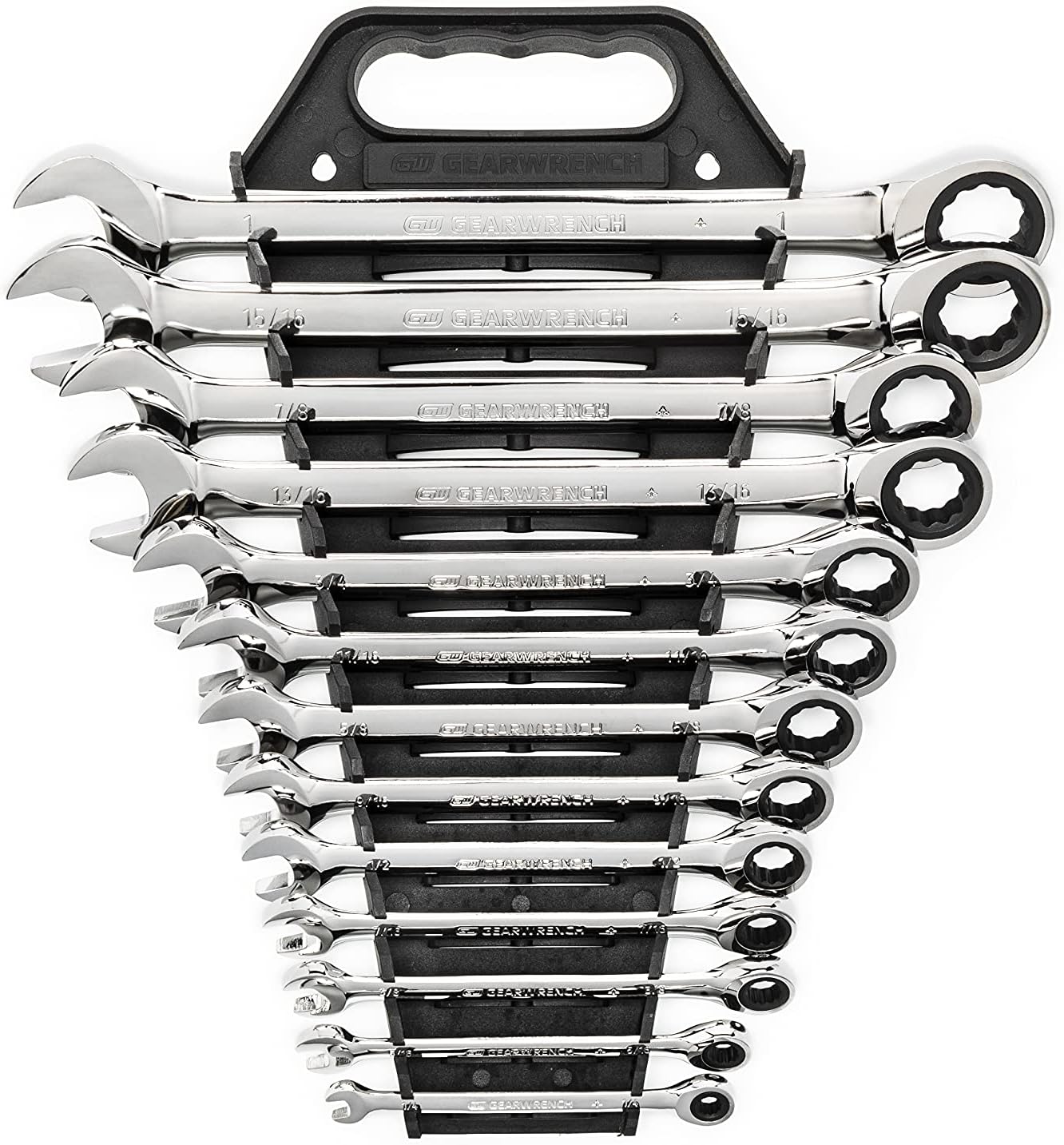 GEARWRENCH 13 Piece 12 Point Ratcheting Combination Wrench Set SAE | 9312