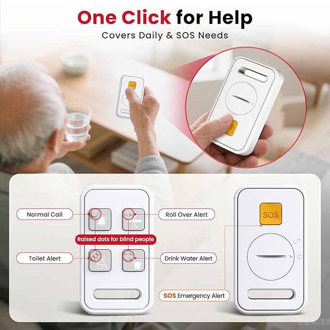 CallToU Elderly Monitor with Camera and Audio, 2-Way Talk Baby Monitors - Image 3