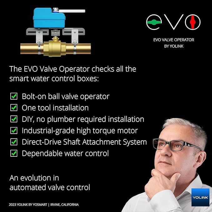 YoLink DIY Automatic Water Leak Detection & Shut-Off Starter Kit, Valve Operator - Image 5