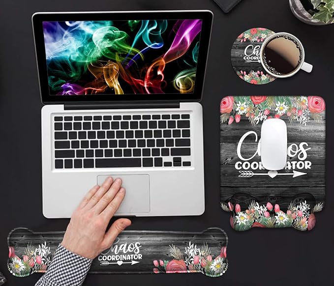 Keyboard Wrist Rest & Mouse Pad Wrist Support Set, Chaos Coordinator Quotes - Image 7