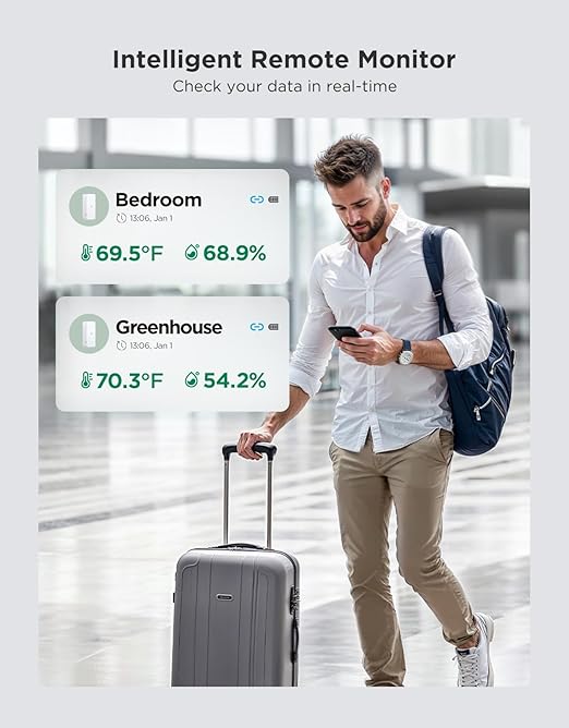 GoveeLife 2.0 WiFi Hygrometer Thermometer 3 Pack, Smart Humidity Temperature - Image 6