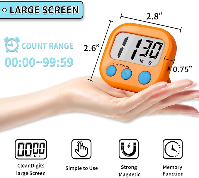 Classroom Timers for Teachers Kids Large Magnetic Digital Timer Teacher - Image 2