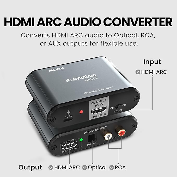 Avantree HAX06 – HDMI ARC Audio Extractor - Image 6