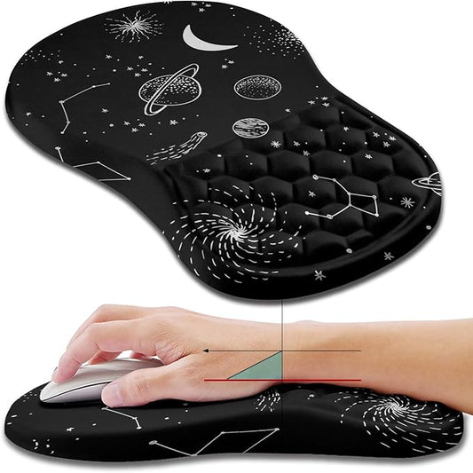 Hokafenle Ergonomic Mouse Pad Wrist Support, Wrist Rest Mousepad by Hokafenle