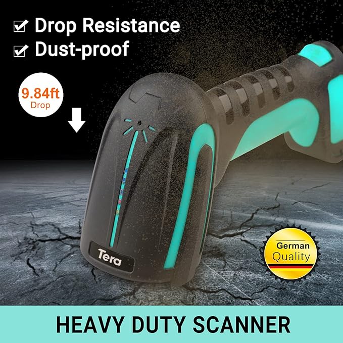 Tera 1D 2D QR Barcode Scanner Wireless - Image 2