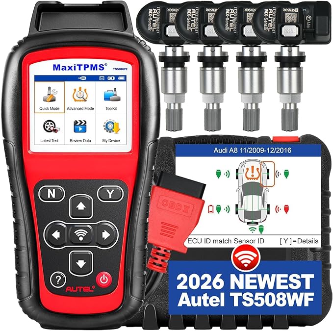 2026 Autel MaxiTPMS TS508WF KIT TPMS Programming Tool, WiFi Ver. of TS508K by Autel