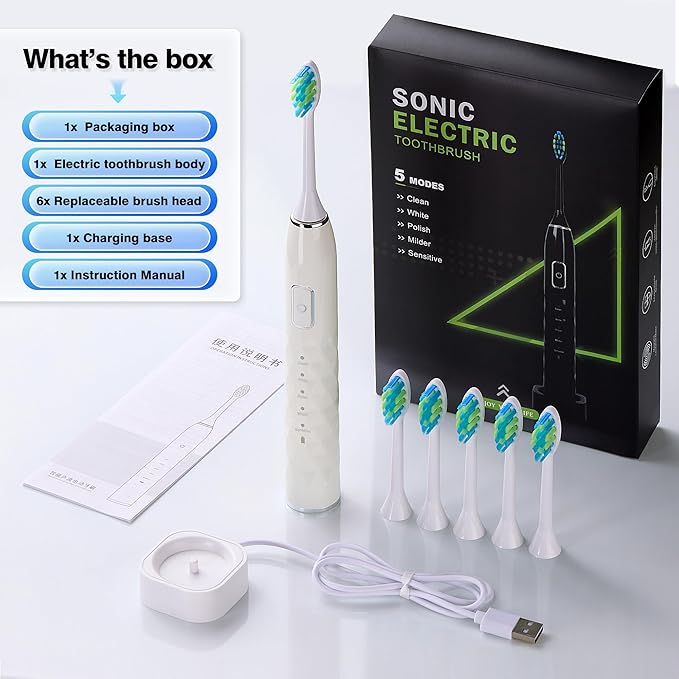 ZUAMEGU Sonic Electric Toothbrush - Image 7