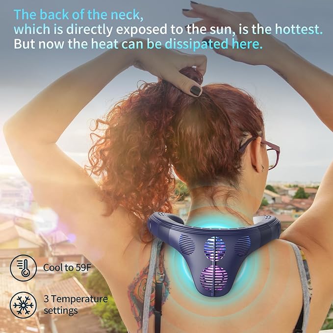 PluvoFan Neck Fan Back-Windy 6000mAh - Image 7